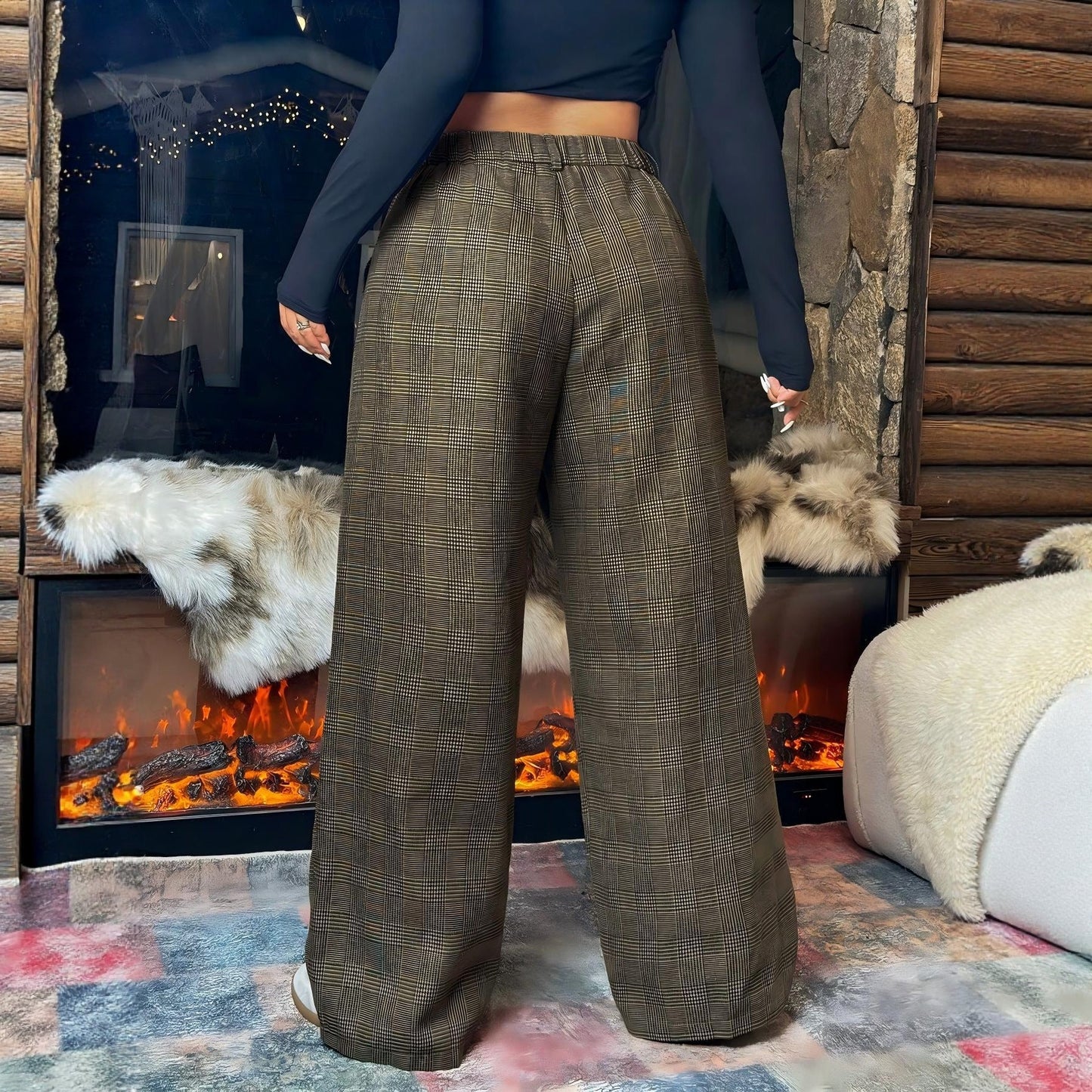 Wide Leg Loose Straight-leg Pants