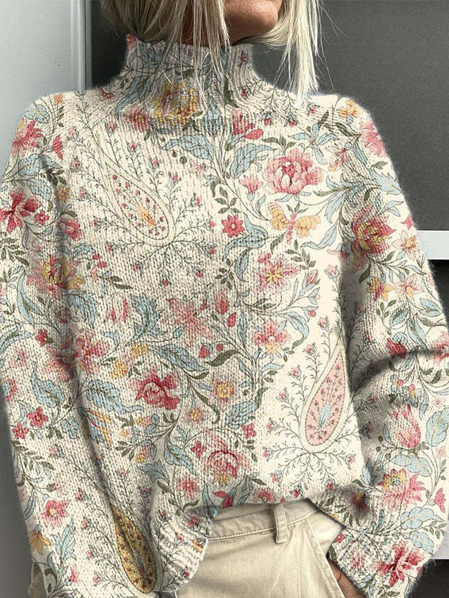 Women's Abstract Printing Casual Cardigan Sweater