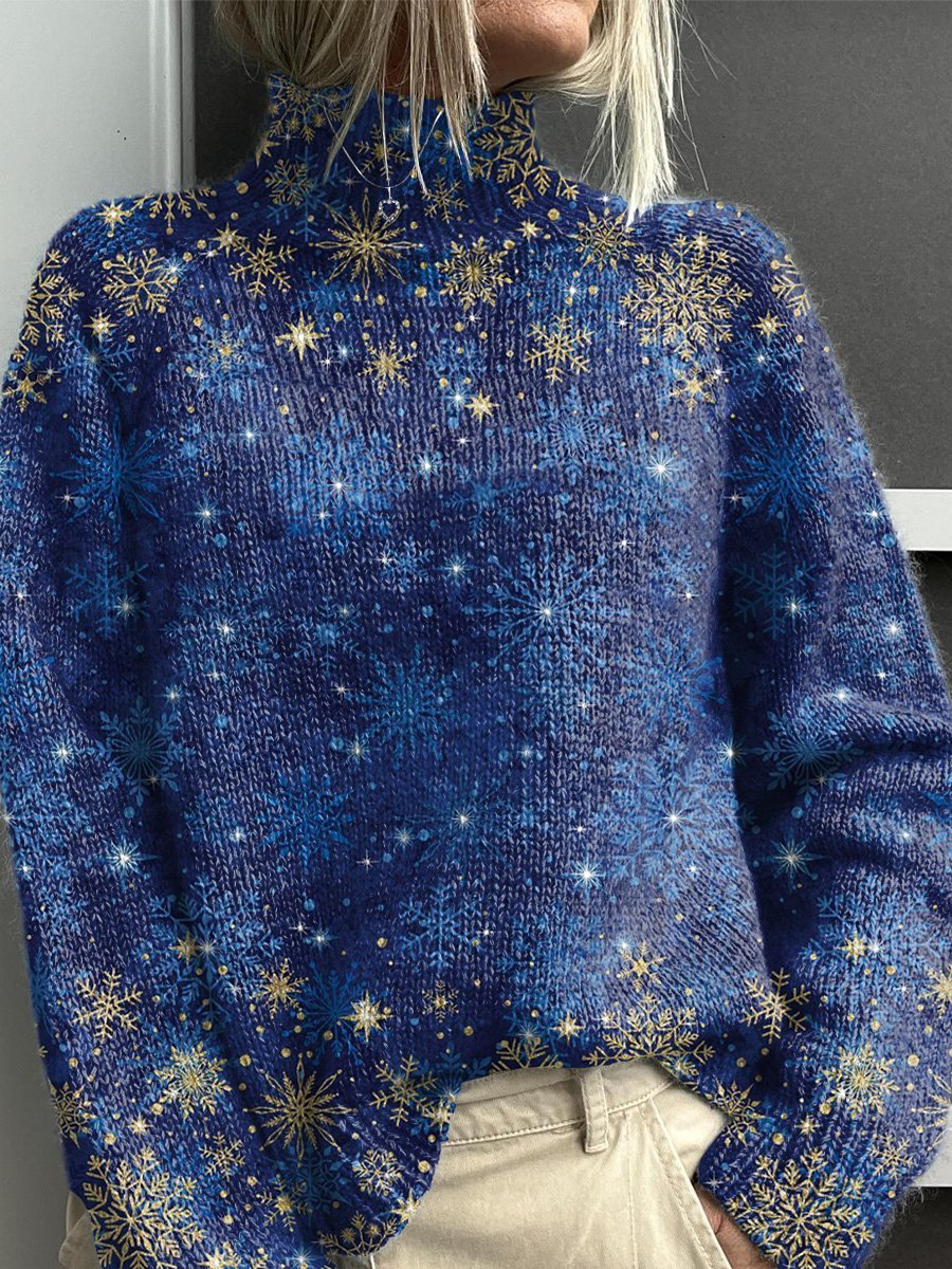 Women's Abstract Printing Casual Cardigan Sweater