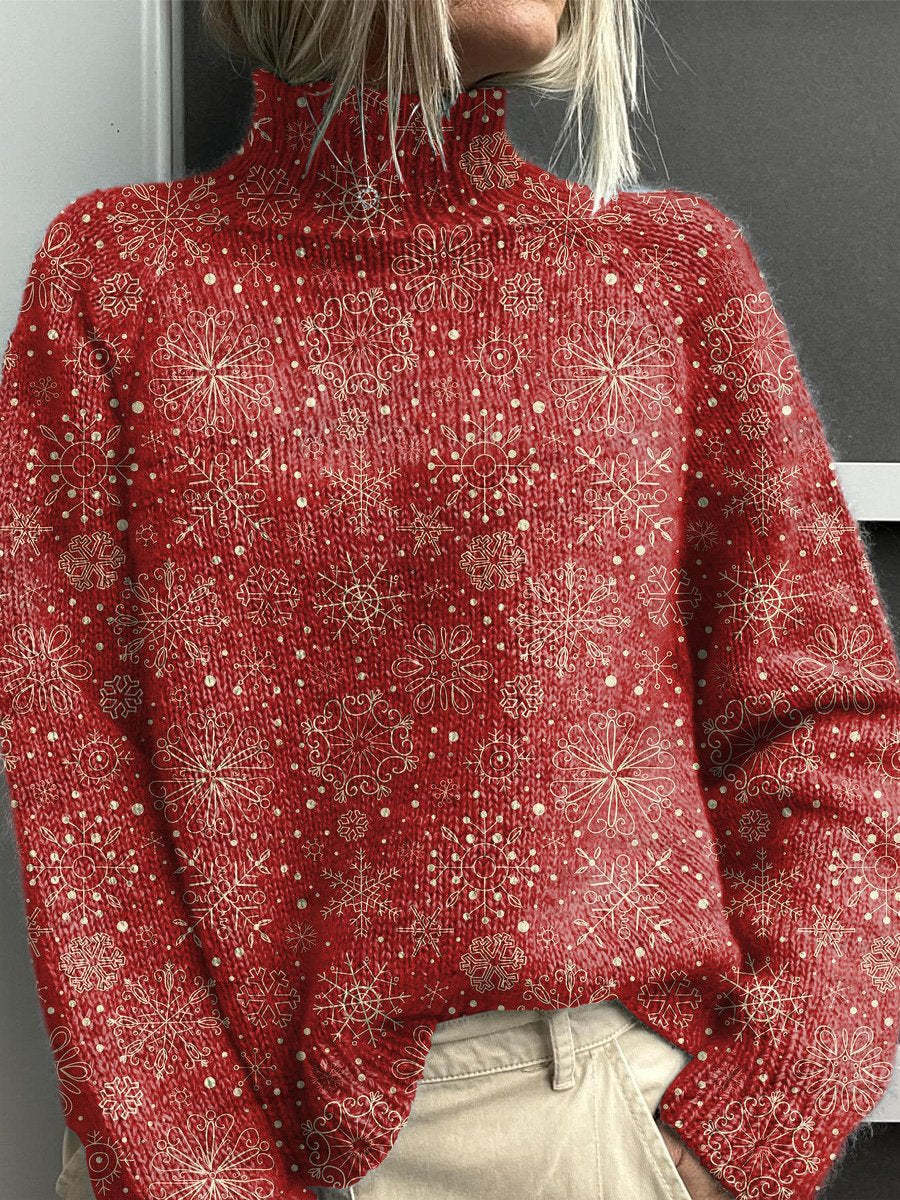 Women's Abstract Printing Casual Cardigan Sweater