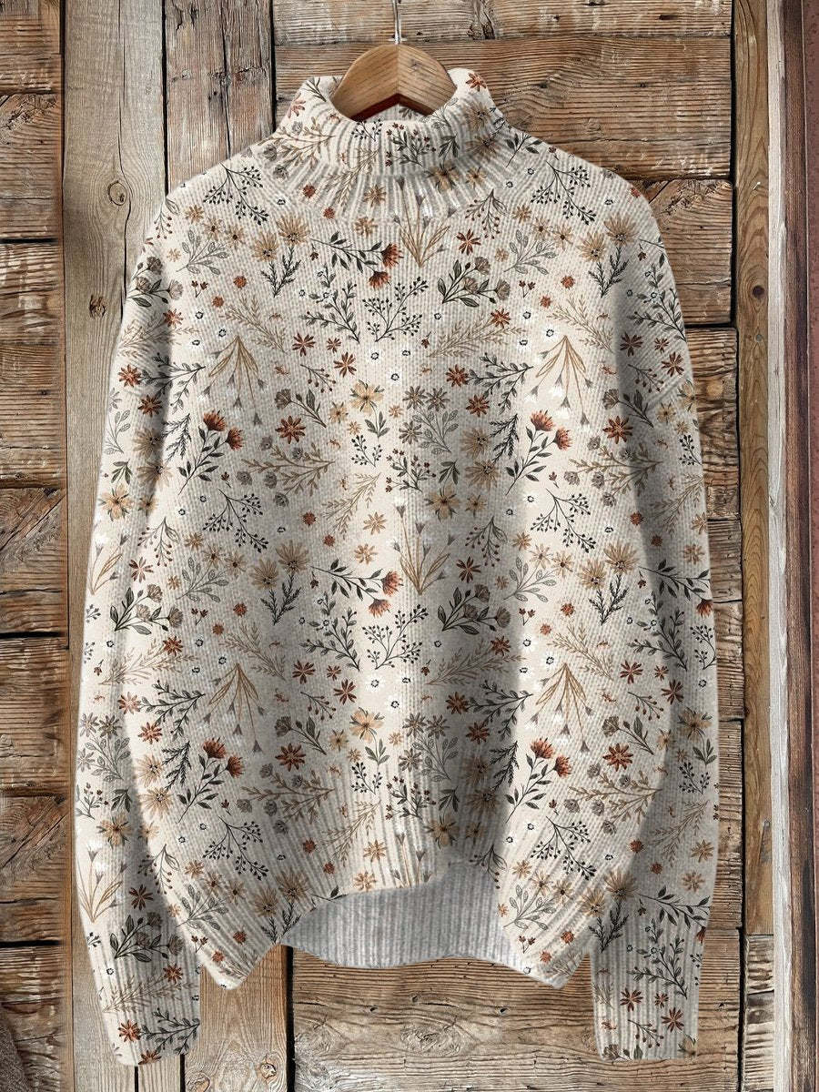 Women's Abstract Printing Casual Cardigan Sweater