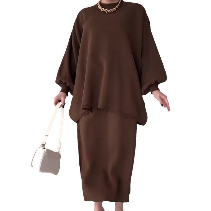 All-match Top Casual Lazy Skirt Suit
