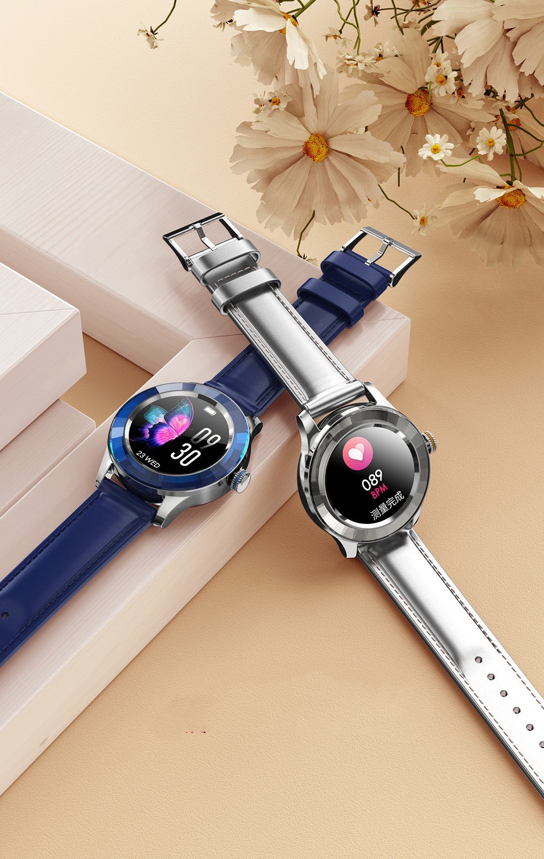 Vital S09 - Waterproof Round Smart Watch - Saunders Fashion