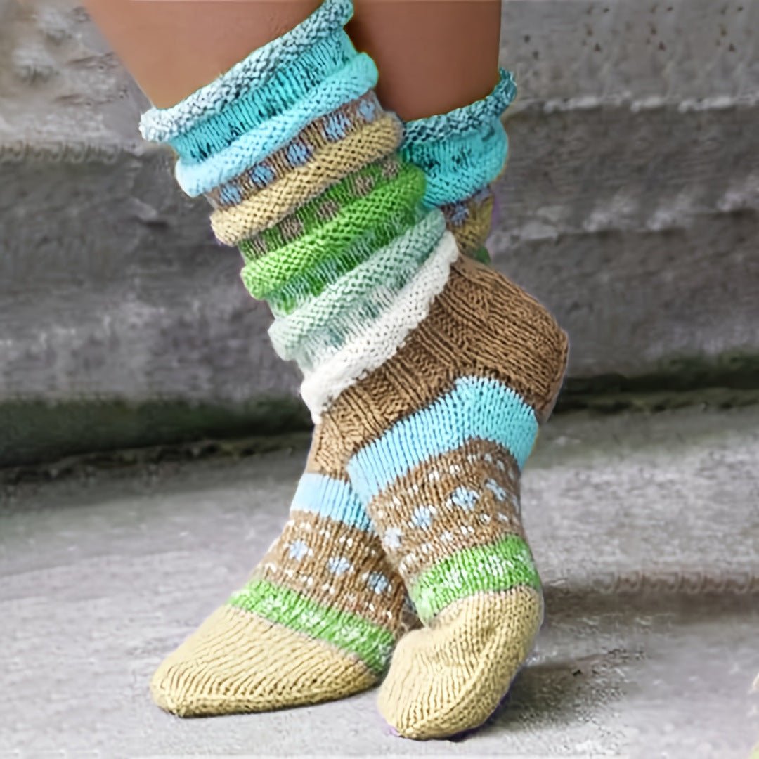 Knitted Wool Socks - Cozy and Confort