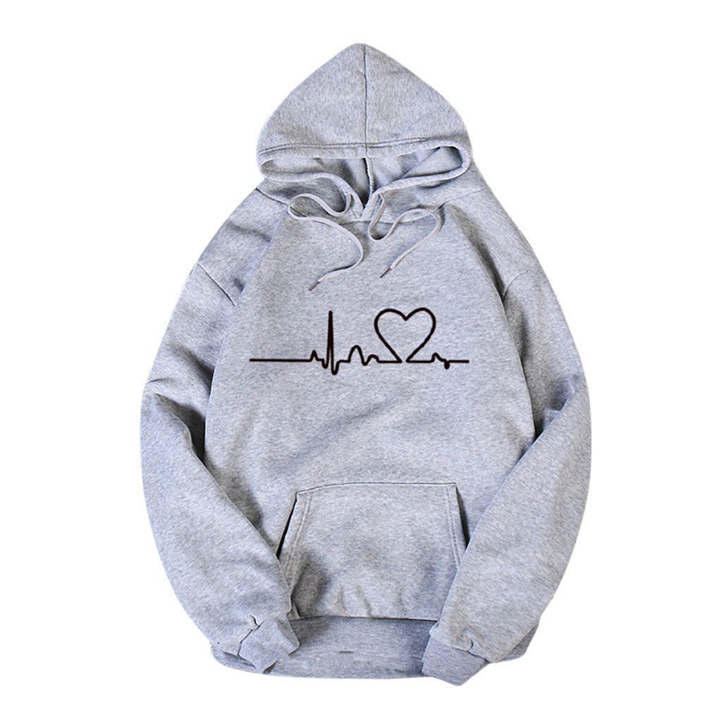 Fleece casual hoodie fashion sport for women