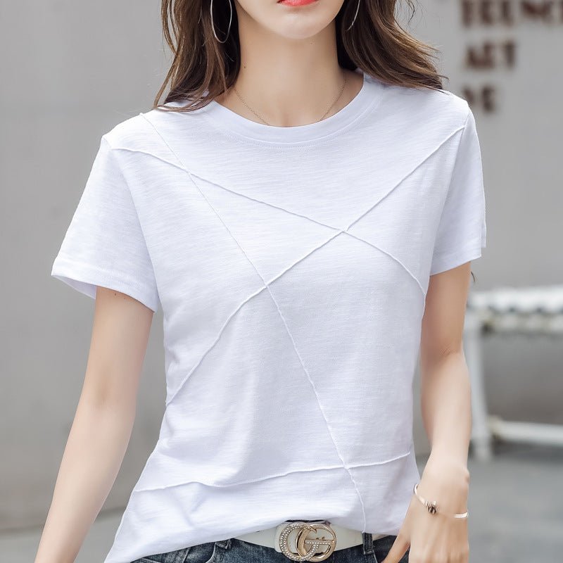 Loose Cotton Short-sleeved T-shirt For Women Casual