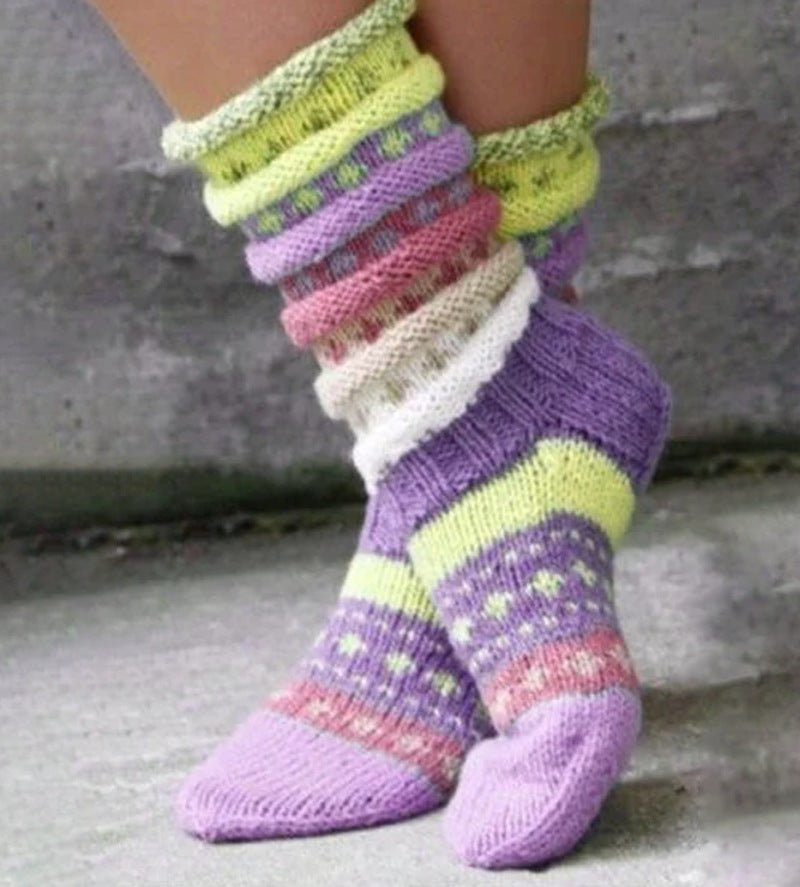 Knitted Wool Socks - Cozy and Confort