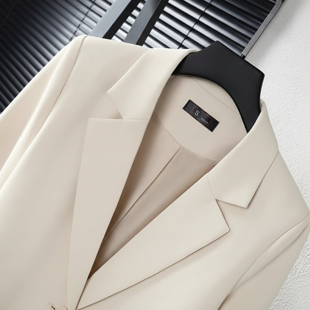 Casual High Waist Trousers Two-piece Suit Women