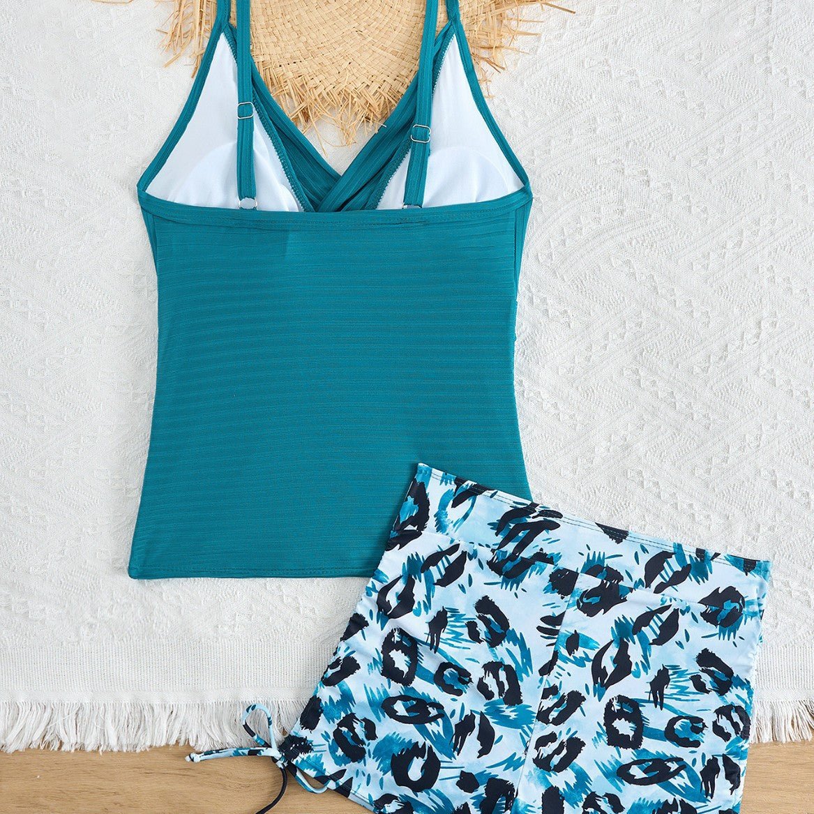 Atlantic Wave Printed Swim Trunks - Saunders Fashion
