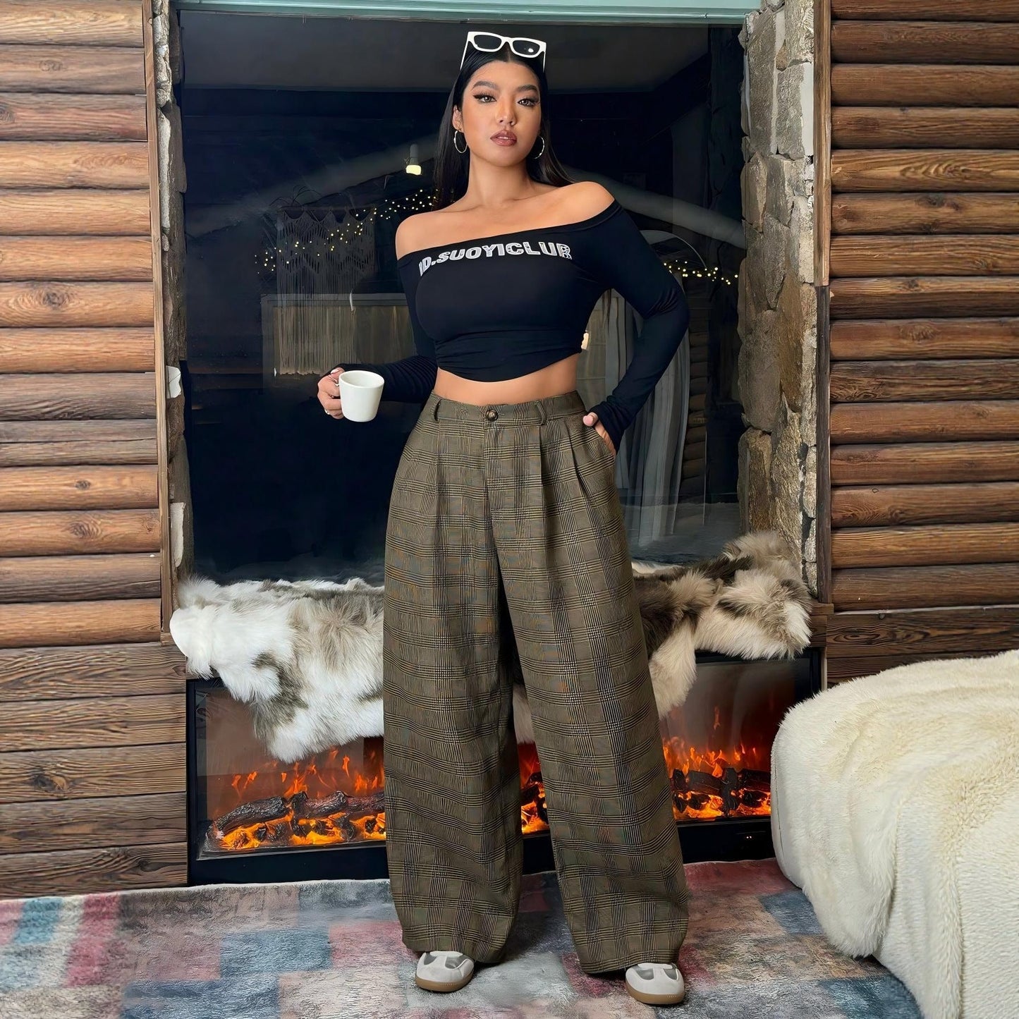 Wide Leg Loose Straight-leg Pants