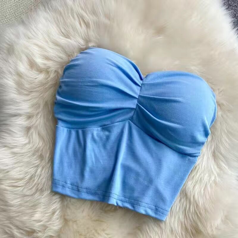 Yoga Strapless top Built-in chest pads moderate lift