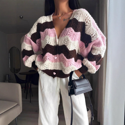 Women's Knitted Cardigan Sweater