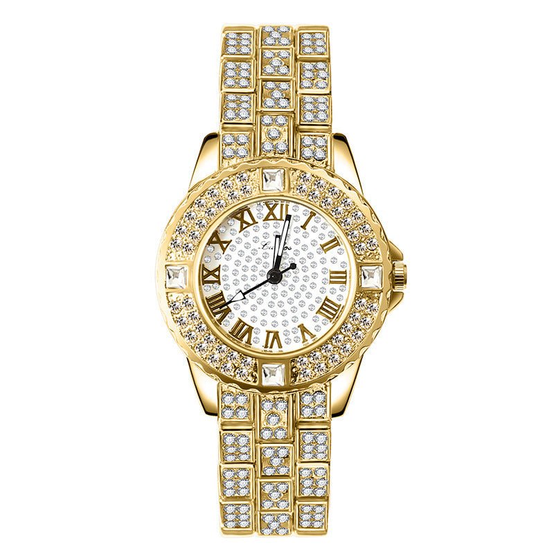 Sparkle Time - Rhinestone Alloy Quartz Watch for Women - Saunders Fashion
