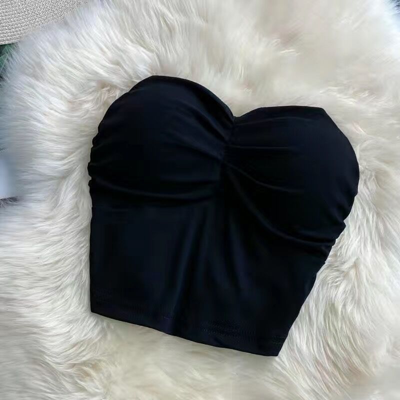 Yoga Strapless top Built-in chest pads moderate lift