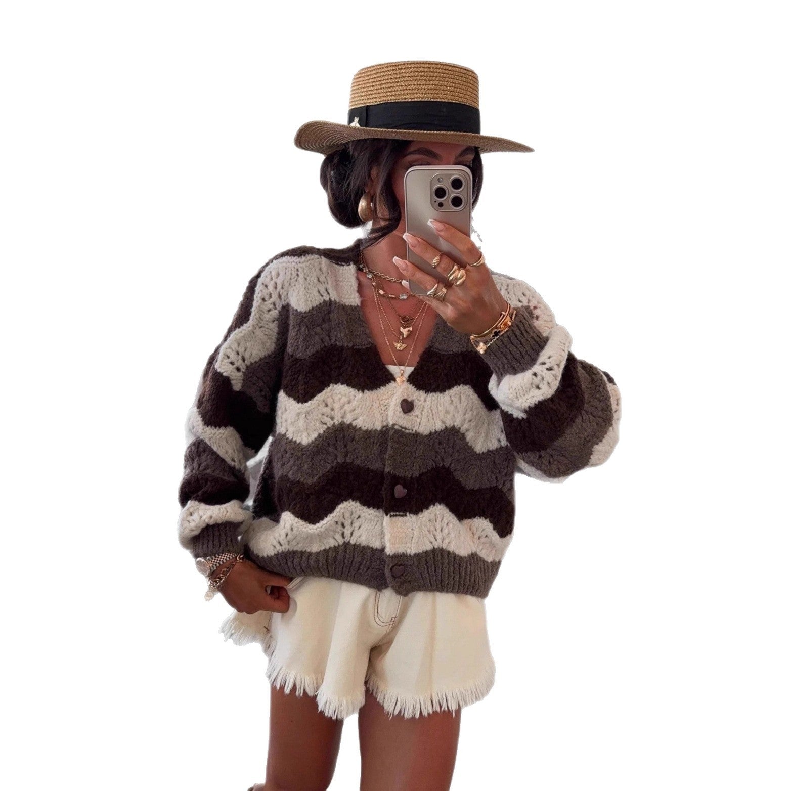 Women's Knitted Cardigan Sweater