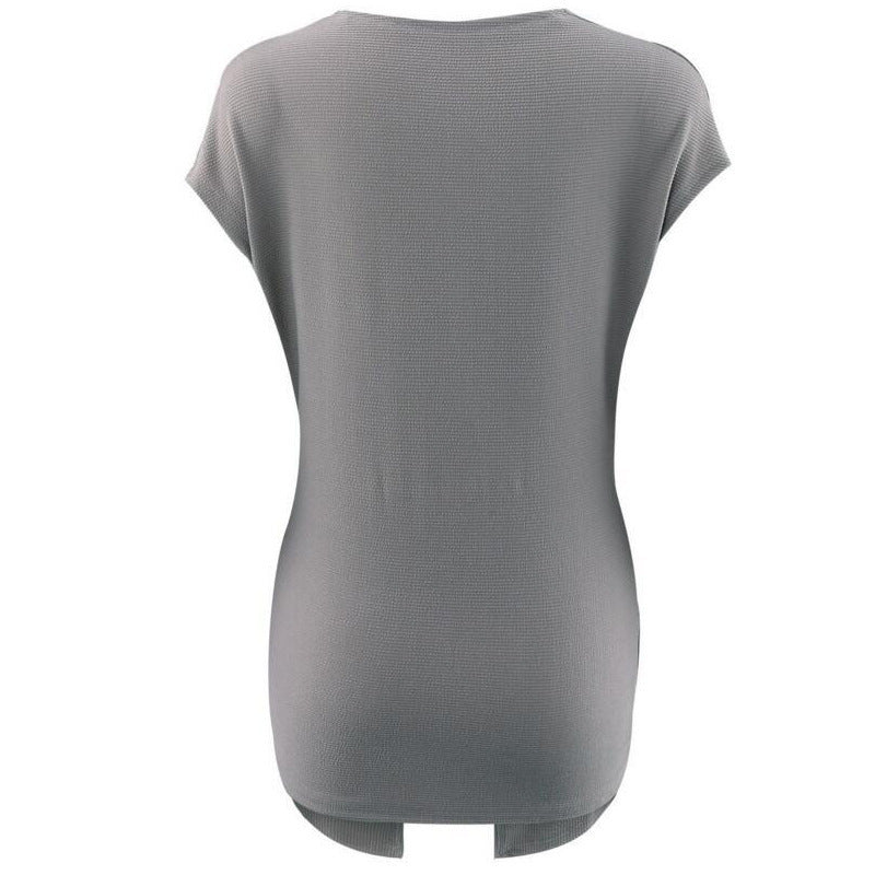 Deep V-neck Low Cut Slim-fit Casual Tee