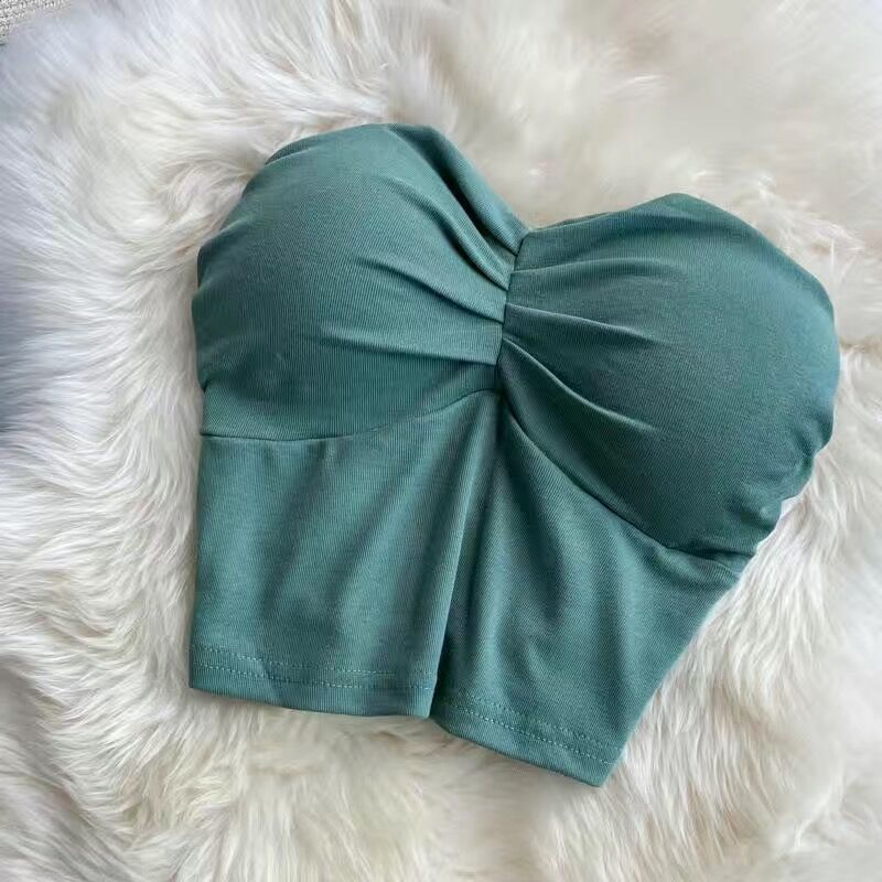 Yoga Strapless top Built-in chest pads moderate lift