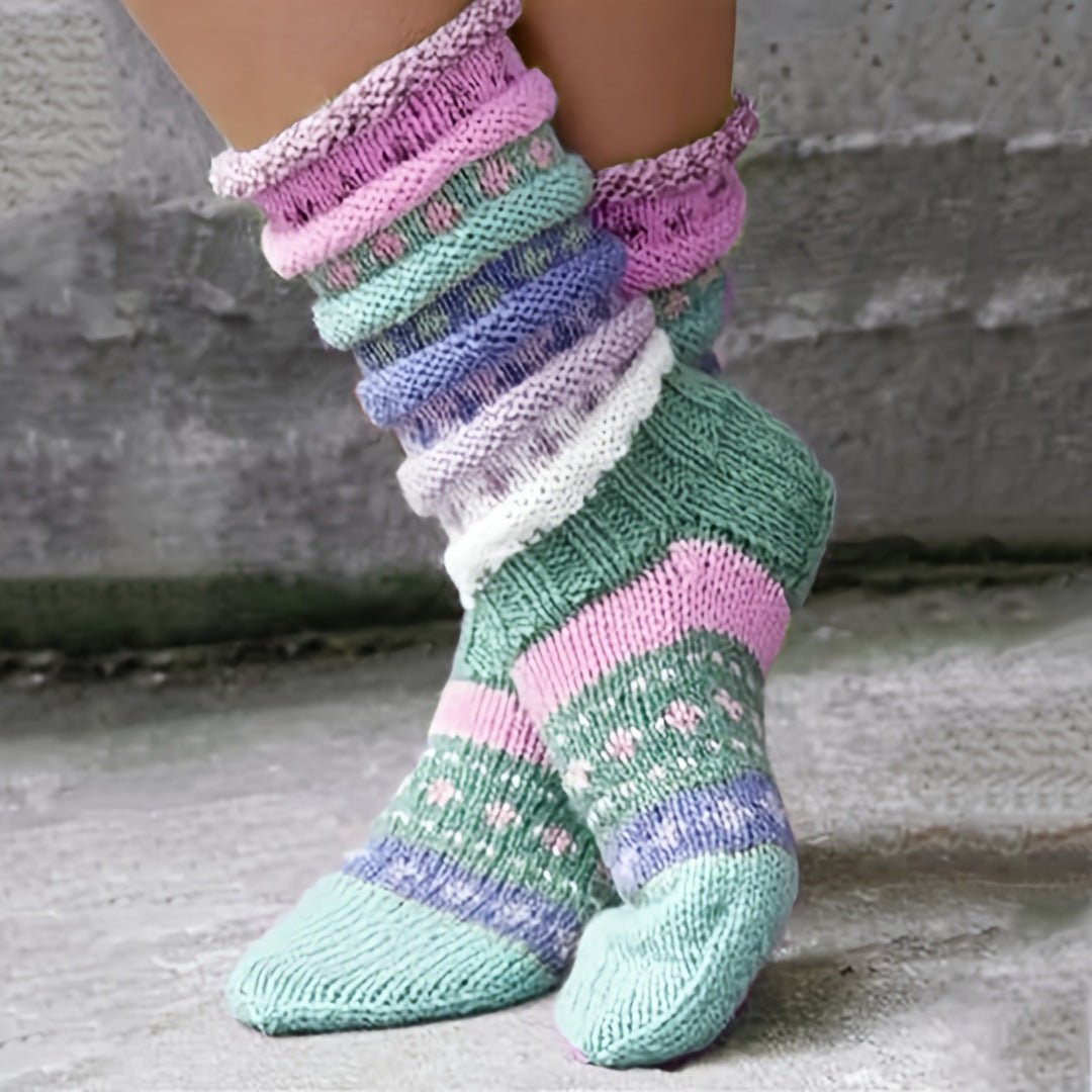 Knitted Wool Socks - Cozy and Confort