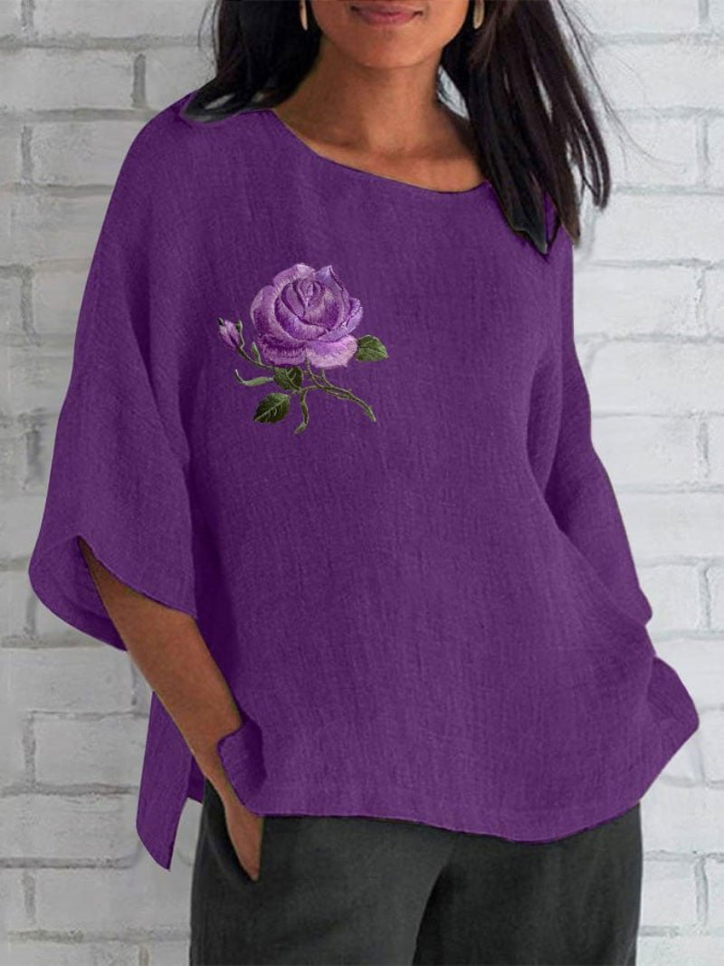 Round Neck Long Sleeve T-shirt 3D Digital Printing