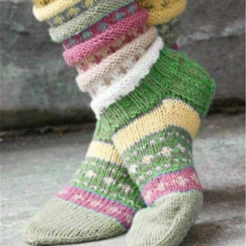 Knitted Wool Socks - Cozy and Confort