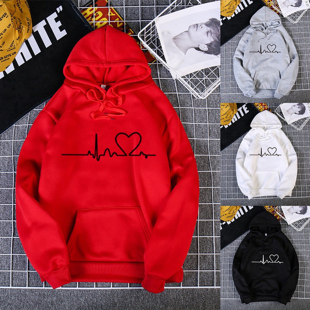 Fleece casual hoodie fashion sport for women