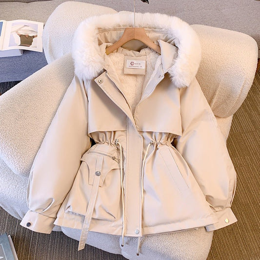 Parka Women's Mid-length Slim Cotton-padded Jacket Winter Coat Women's