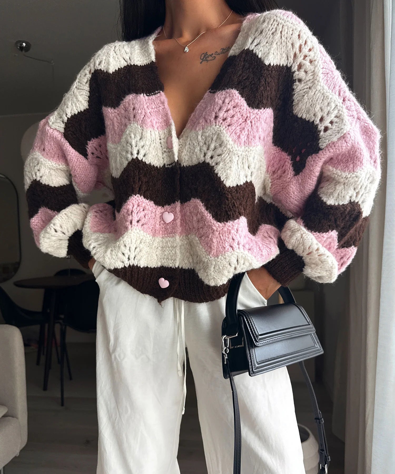 Women's Knitted Cardigan Sweater