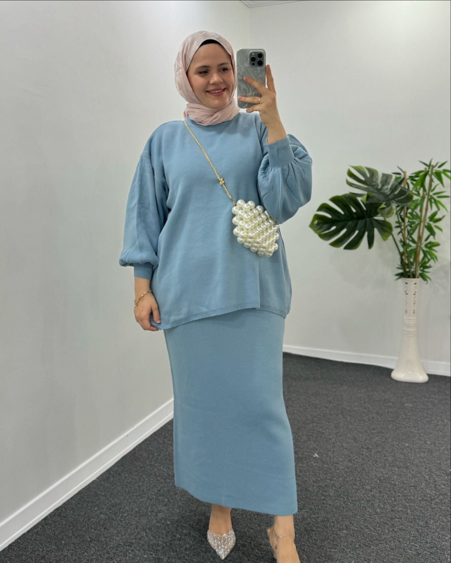 All-match Top Casual Lazy Skirt Suit