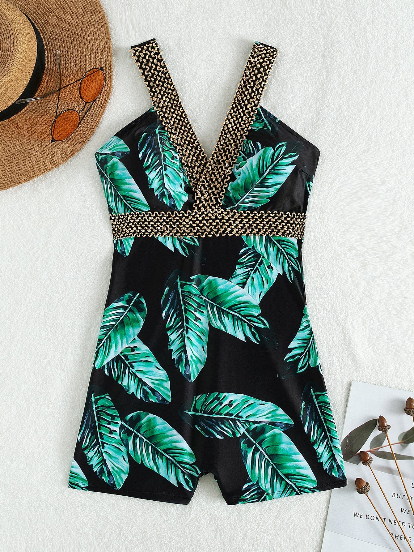 Sunset Boulevard Plunge One - Piece Swimsuit - Saunders Fashion