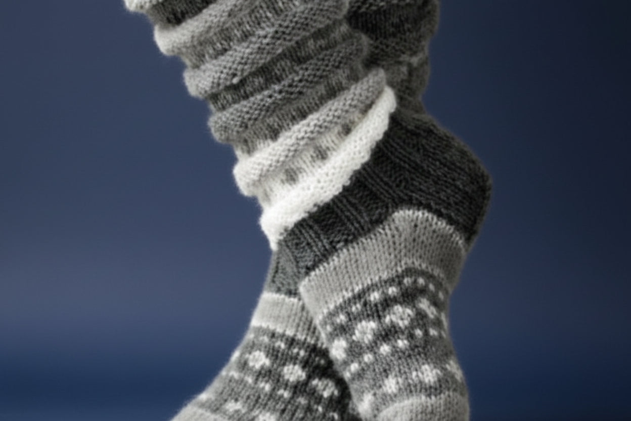 Knitted Wool Socks - Cozy and Confort