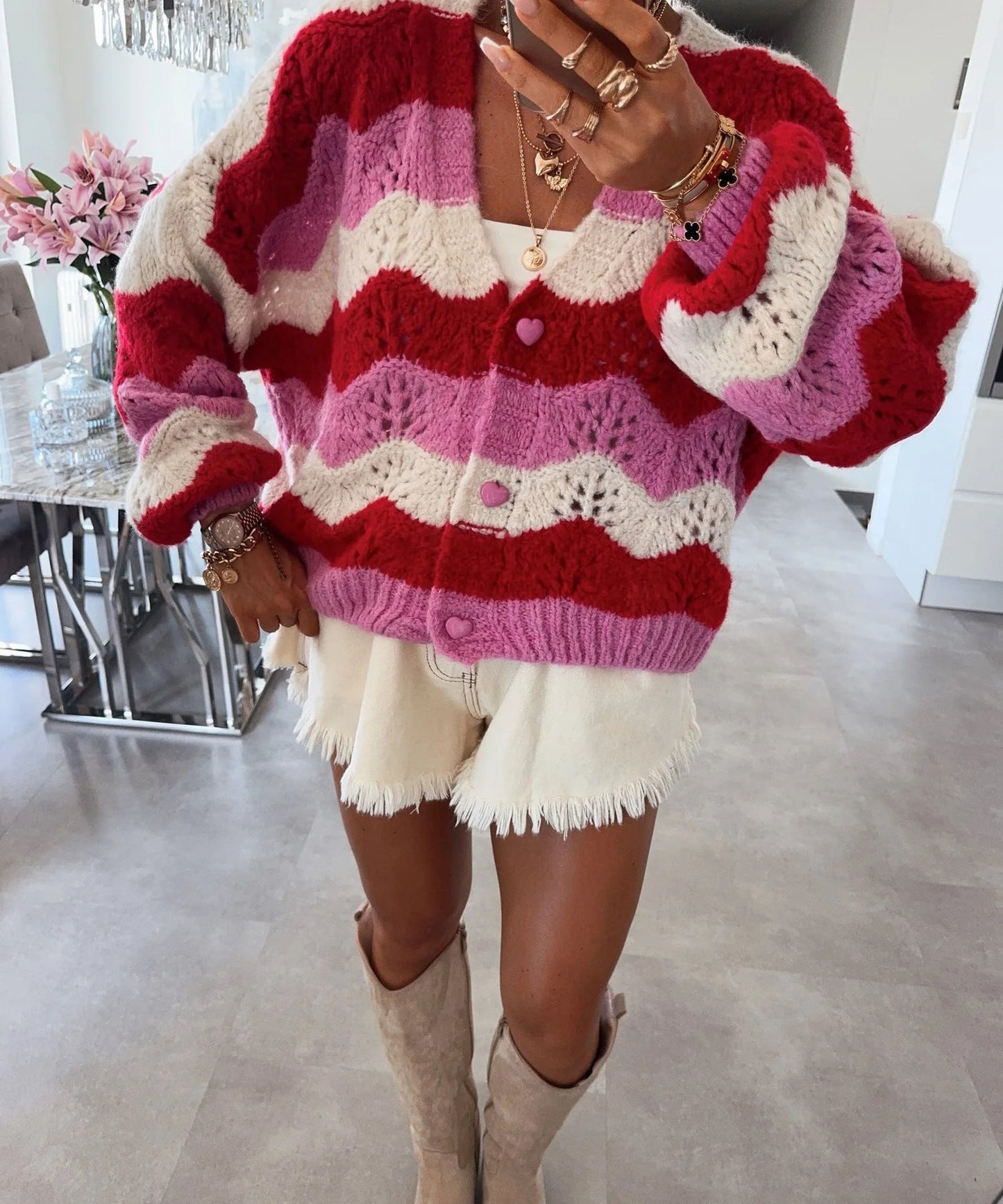 Women's Knitted Cardigan Sweater