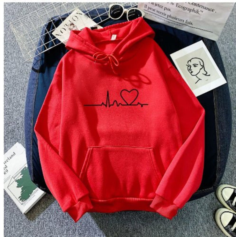 Fleece casual hoodie fashion sport for women