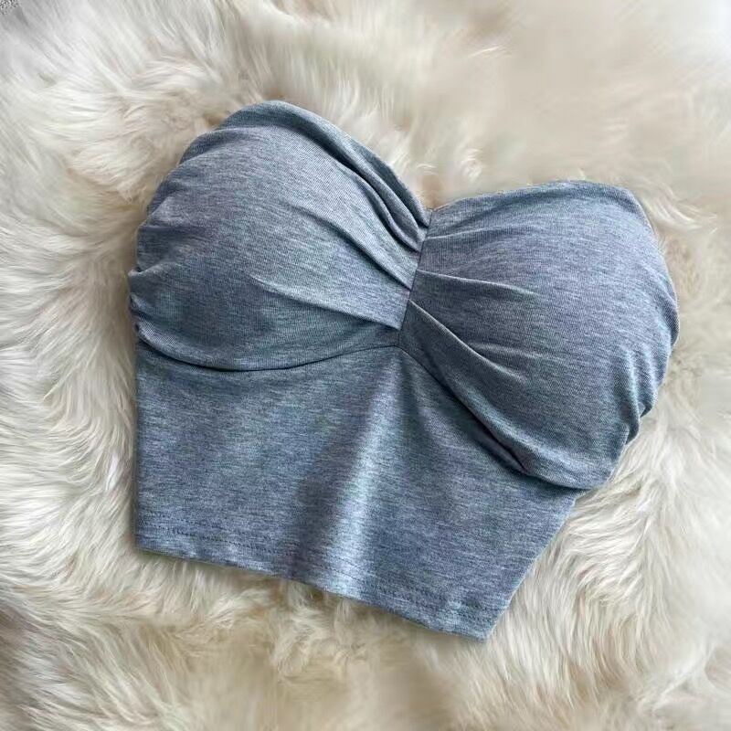 Yoga Strapless top Built-in chest pads moderate lift