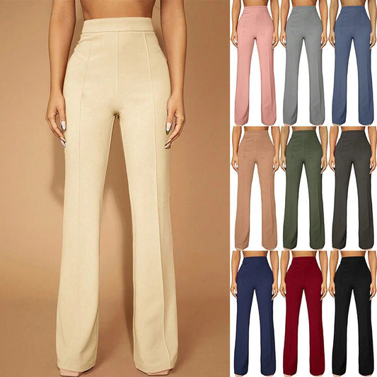 High Waist Casual Business Pants Trousers