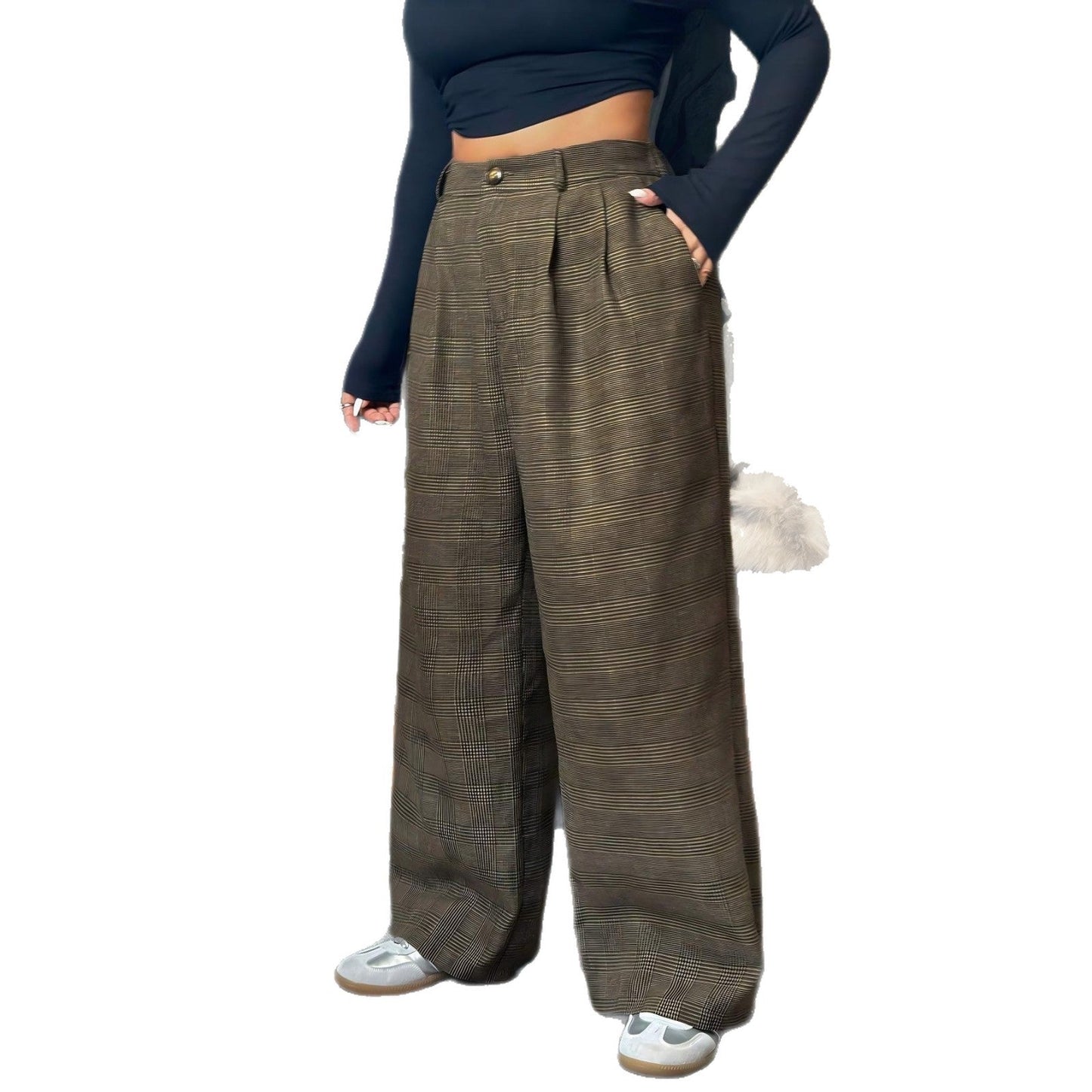 Wide Leg Loose Straight-leg Pants