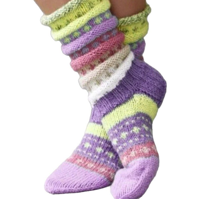Knitted Wool Socks - Cozy and Confort