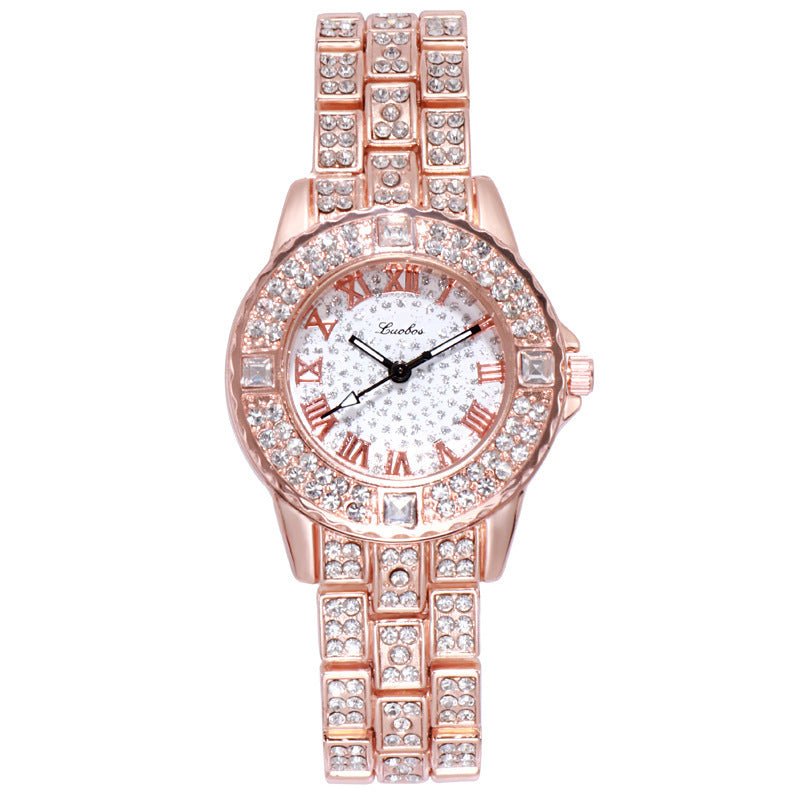 Sparkle Time - Rhinestone Alloy Quartz Watch for Women - Saunders Fashion