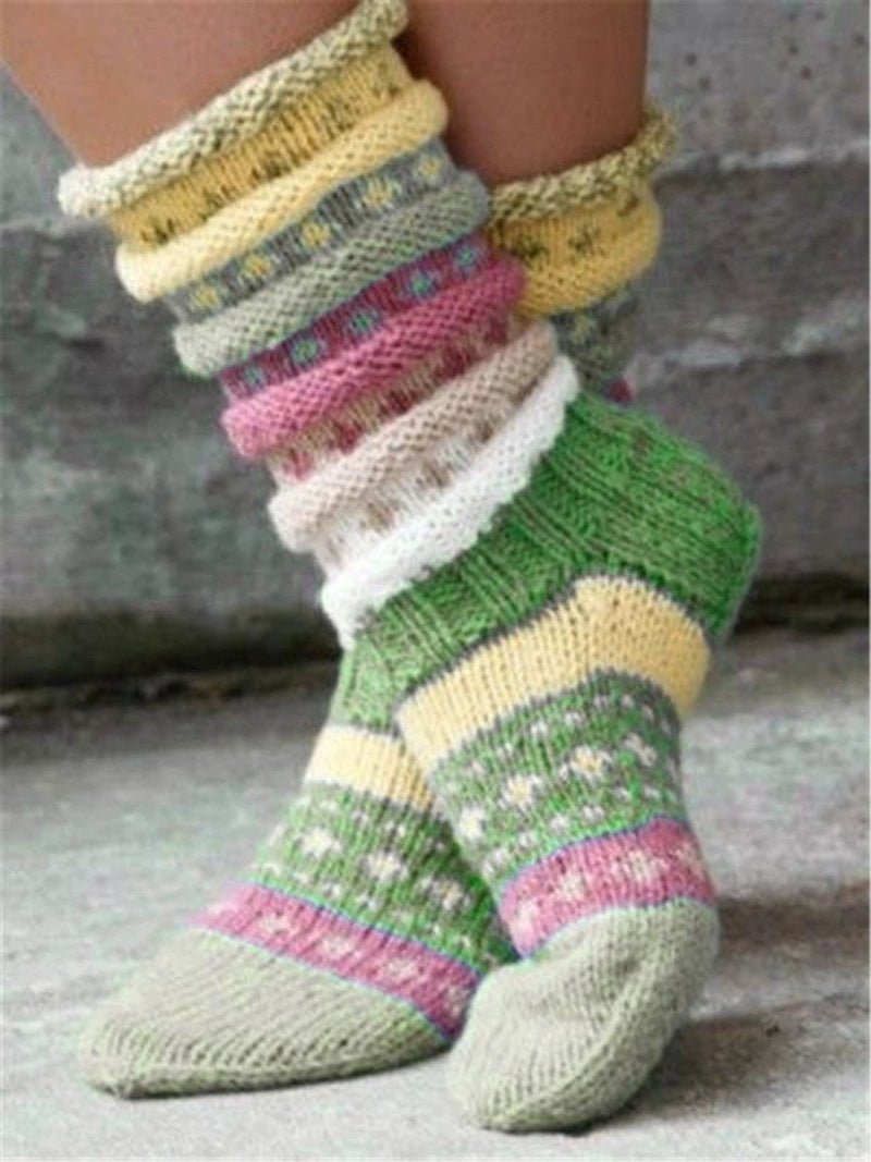 Knitted Wool Socks - Cozy and Confort
