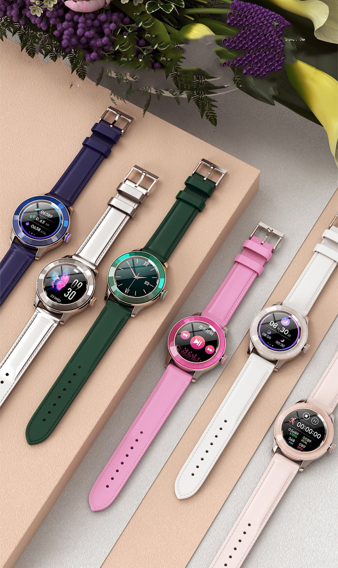 Vital S09 - Waterproof Round Smart Watch - Saunders Fashion