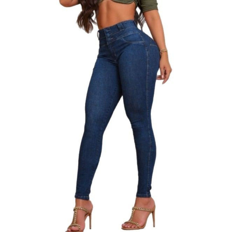 Tight Stretch Hip Lift Denim Pants
