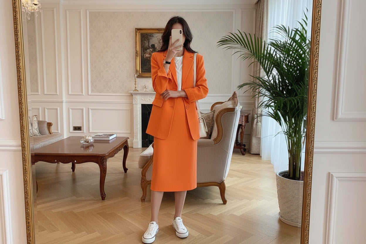 Temperament Leisure Suit Female Skirt