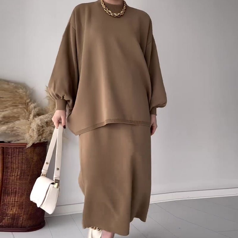 All-match Top Casual Lazy Skirt Suit