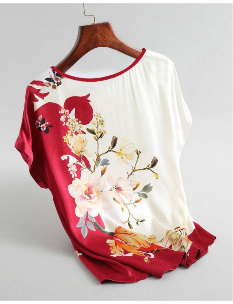 New Style Short-Sleeved Loose Blouse Women