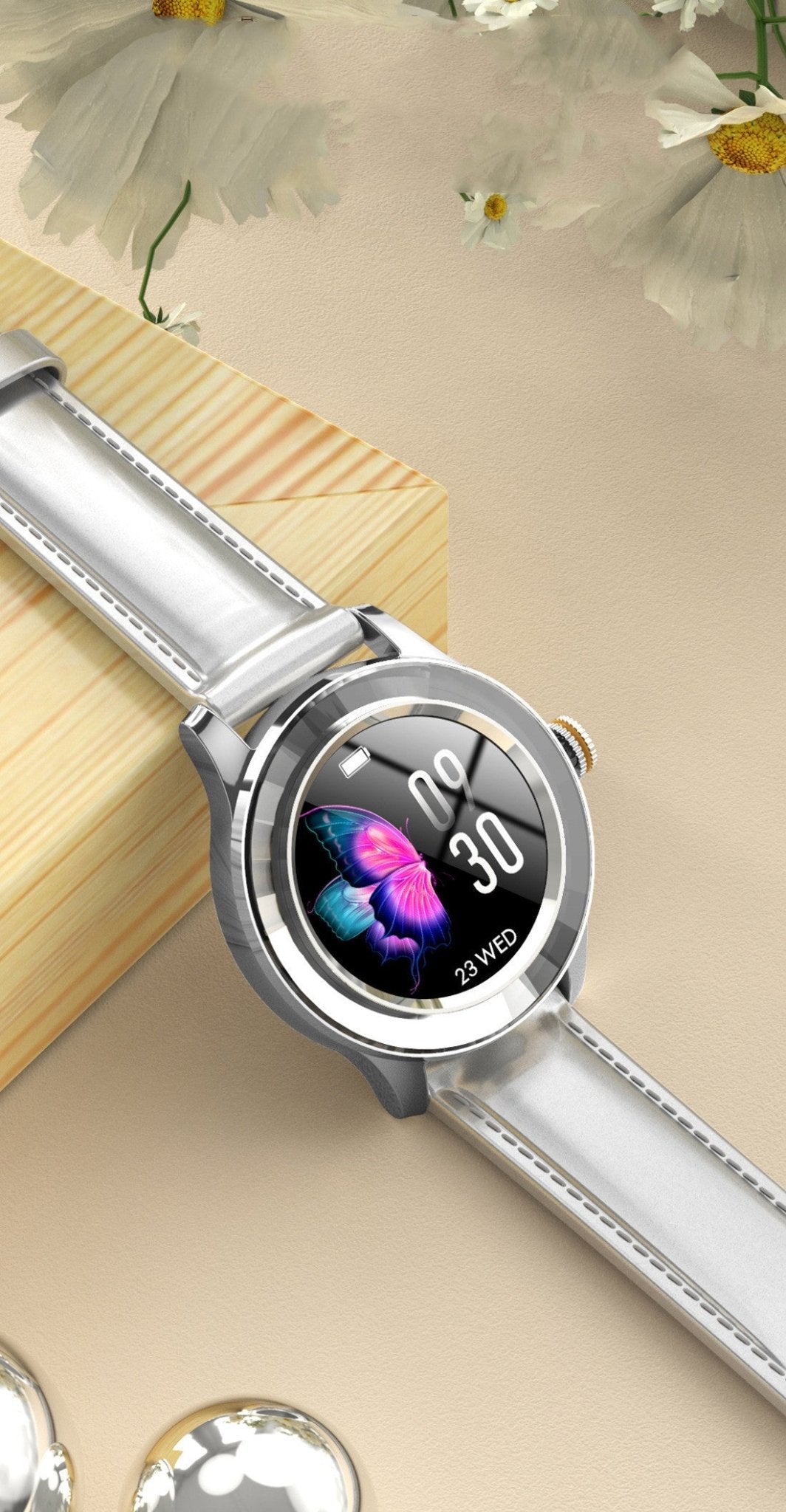 Vital S09 - Waterproof Round Smart Watch - Saunders Fashion