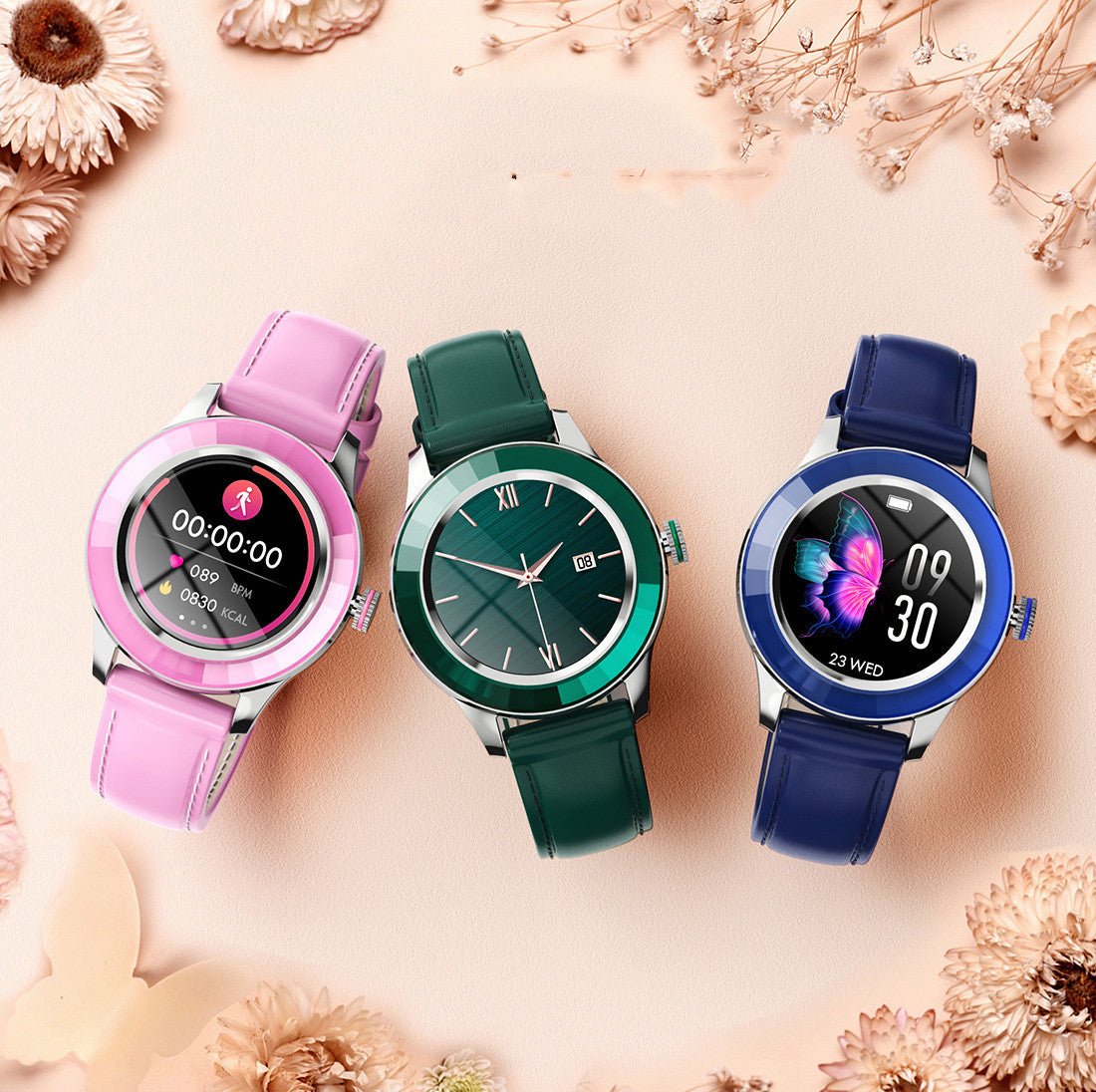 Vital S09 - Waterproof Round Smart Watch - Saunders Fashion