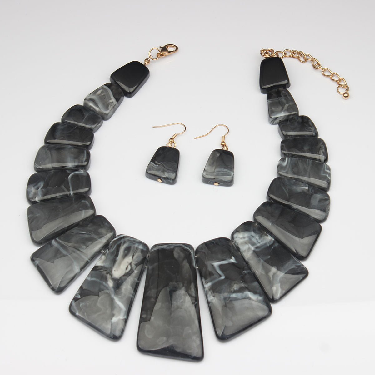High Profile Retro Personality Necklace And Earrings Suite Ladies Ornament - Saunders Fashion