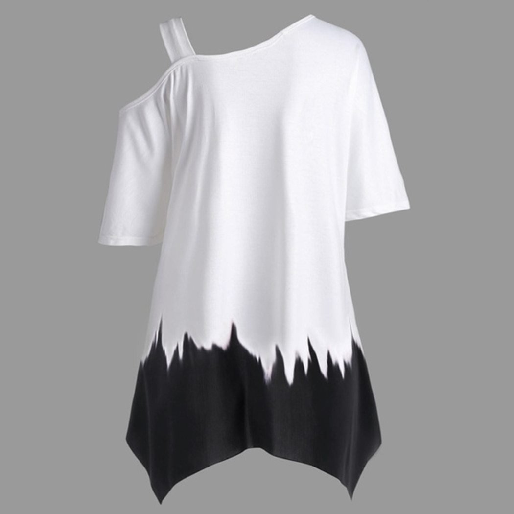 Butterfly Printed One Shoulder Women's Top