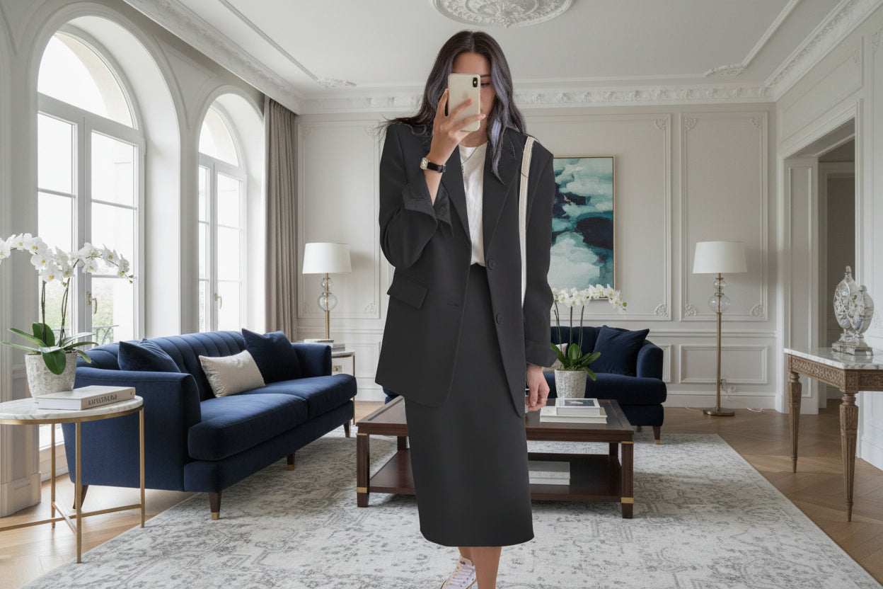 Temperament Leisure Suit Female Skirt