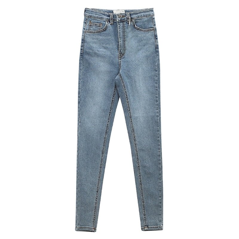 High Waist Stretch Jeans Pencil Pants