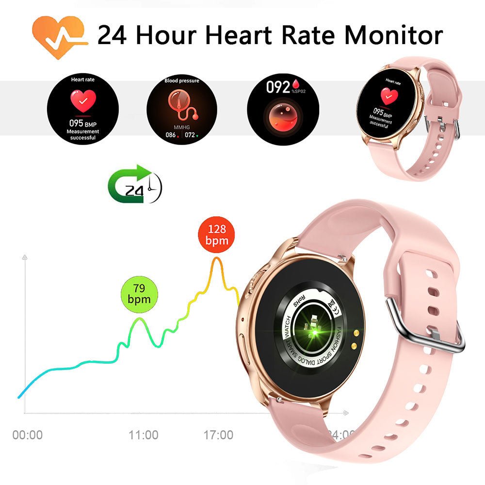 ThermoTrack Y22 - Ultra - Thin Body Temperature Smart Watch - Saunders Fashion